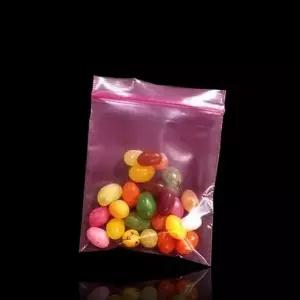 핑크 PE 정전기 방지 지퍼백 제전봉투 5.5X8cm 1000매 비닐 팩 일회용