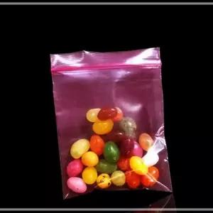 IKW56DDBD PE 정전기 방지 핑크 5.5X8cm 1000매 봉투 폴리백 슬라이드 크린 일회용 백 비닐 포장 팩 지퍼