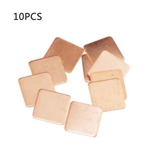 10 개/몫 15x15x0.1mm PC 컴퓨터 비디오 카드 냉각 구리 CPU VGA 라디에이터 방열판 쿨러