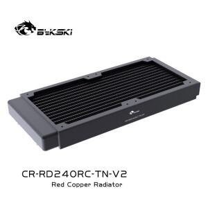 Bykski CR-RD240RC-TN-V2 240mm 라디에이터 워터 쿨러 로우 구리 G1/4 PC 냉각 팬용) 30MM 두께