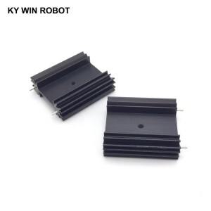 2개/세트 TO-247 방열판/오디오용 38*34*12MM 냉각 블록 라디에이터/트랜지스터 IC 전자 부품
