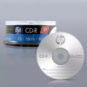 미봄 HP MEDIA CD-R 52X 700MB (25P 케익 케이스) 저장디스크 노래CD CD제작