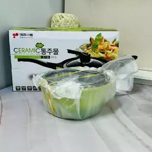 키친아트세라믹통주물편수냄비18cm 투톤컬러 국내산 주방 주방용품
