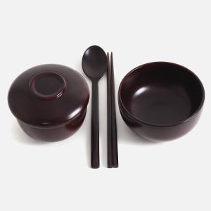 [박씨상방]남원 천연 정제옻칠 물푸레 고급반상기5P세트