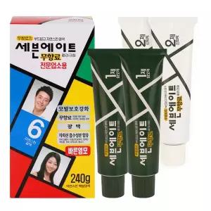[세븐에이트] 무향료 칼라크림 대용량 240g 6호 자연스런갈색 /동성제약