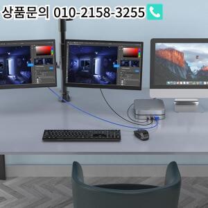 Mac Mini용 하드 드라이브 인클로저가 된 디스크 박스 도킹 스테이션 Type-C 허브