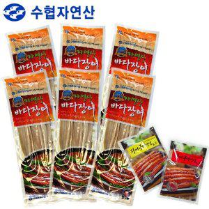 [인정식탁][근해통발수협] 프리미엄 자연산 바다장어 240g(3미) x 6팩 / 소스(매운맛4,순한맛4)