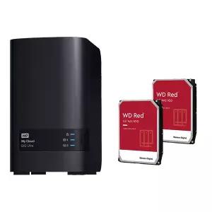 NASRP-20T WD MYCLOUD EX2/RED PLUS 10TBx2 기본 장착/NAS 셋팅완료/20TB 초대용량 네트워크 스토리지