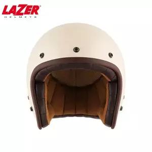 LAZER 레이저 맘보 클래식 오픈페이스 오토바이 헬멧 아시안핏 아이보리