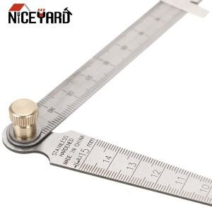 NICEYARD 측정 도구 1-150mm 필러 게이지 보어 스테인레스 스틸 웨지 테이퍼 눈금자