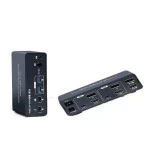 hdmi dp 선택기 확장 듀얼모니터 전환기 스위치 분배기 셀렉터 리모컨 듀얼 모니터공유기