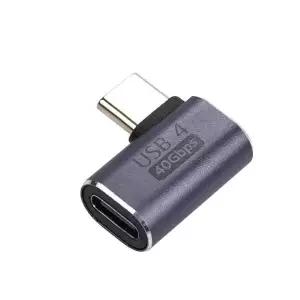 (COMS) 721RPX09 USB 4.0 Gen3 C타입 연장젠더(M/F) 꺽임형