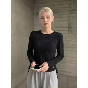 행텐 여성 크링클 셔링 슬림핏 긴팔티셔츠_100 10520-131-423-69 1195727