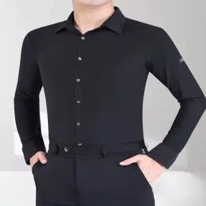 남성댄스복상의 스포츠댄스 모던댄스 연습복 남방 모던 남자 볼룸 의상