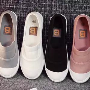 캔버스 슬립온 데일리 캐주얼 고무창 여성 슬립온 로퍼 캔버스화 운동화 신발
