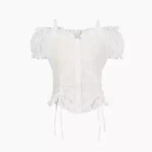 [AK수원점] [에고이스트] [BLUE LABEL]오프숄더 스트링 블라우스  ES2OBL04