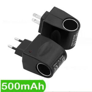 자동차 시가 라이터 어댑터 AC 220V DC 12V EU 미국 플러그 변환기 벽 전원 소켓 액세서리