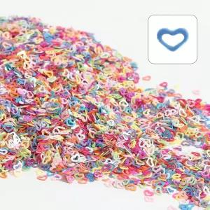 뮤즈 대용량 스팡클 미니 하트 100g / 비즈 네일 슬라임 공예재료 파츠장식 만들기재료