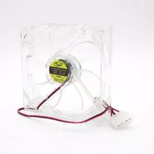컴퓨터 투명 쿨링팬 본체 케이스 DC12V 120MM 4핀 파워선 쿨러 저소음 시스템 파워 PC 튜닝 DIY 냉각펜