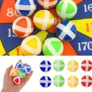 24pcs 다트 벨크로 끈적 끈적한 공 게임 대화 형 액세서리 홈 학교 야외 해피 타임