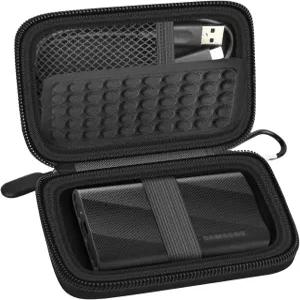 삼성 T9 T7 쉴드 휴대용 SSD 1TB 외장 하드 드라이브 솔리드 스테이트 및 USB 케이블용 스토리지 여행용