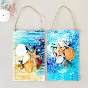 워니샵디자인 바다 여행 미니 발 만들기 DIY 키트 인테리어 소품 만들기 세트