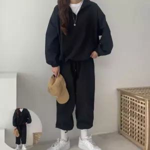여성트레이닝세트 베이직 디자인 여자 데일리 반집업 코디 셋업