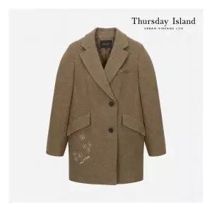 써스데이아일랜드 Thursday Island 테일러드 하프 코트T228MCT236W