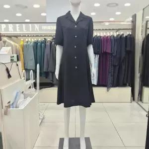 [프렐린]카라변형 핏앤플레어 원피스 RJO262S102_SC