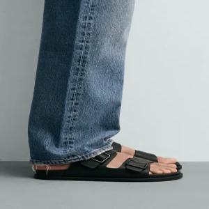 ZARA 더블 스트랩 샌들 - 블랙 2703/720/800
