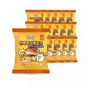 한맥 트리플치즈버거 한맥햄버거 PC방 트리플치즈벅 냉동햄버거 간편조리 햄버거15봉 아침 방햄버거