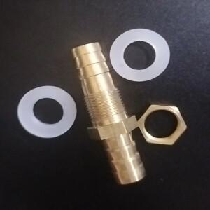 4mm 6mm 8mm 10mm 호스 바브 벌크헤드 황동 튜브 파이프 피팅 커플러 커넥터 어댑터