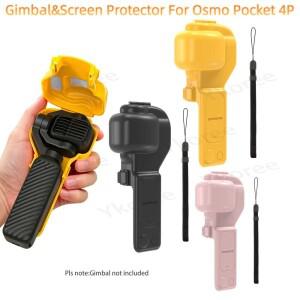 DJI OSMO Pocket 4 Pro 카메라 렌즈 캡용 보호 케이스 커버 포켓 4P 액세서리용 손목 스트랩이 있는 스크린