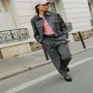 ZARA 자라 헤링본 포켓 재킷 - 그레이 4387/294/802 166276