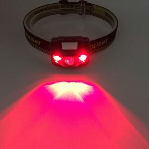 Zk20 LED 헤드라이트 헤드 바이크 램프 적외선 미니 방수 600Lm 4가지 모드 R32 3xAAA 헤드랜턴 램프 헤드