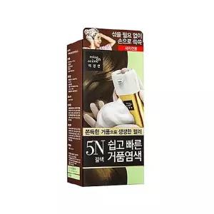 [하프클럽/셀럽하우스]미장센 쉽고 빠른 거품염색 5N 갈색(새치전용)