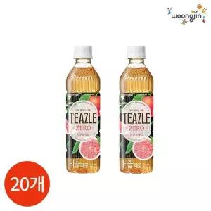 [셀러허브]웅진 티즐 제로 자몽 블랙티 500ml x 20PET (S10506294)
