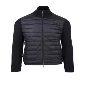 26FW 몽클레어 패딩 울 가디건 9B50700 A9341 999 BLACK DOM