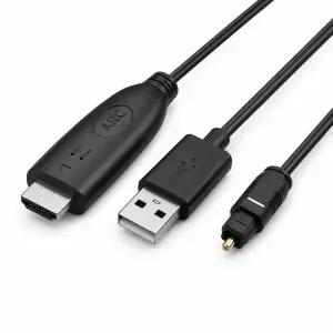 192KHz HDMI ARC to Optical Audio Adapter 사운드바에서 TV용 연결 가능한 플러그 앤 플레이 광출력 RC