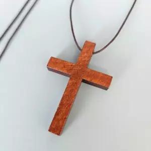 액세서리 펜던트 단체 원목 차량용 나무 선교용 우드 목걸이 크로스