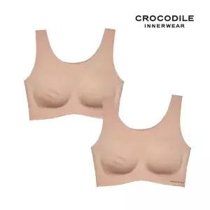 [크로커다일] 소프트 나일론모달 패드일체형 U넥 브라2종 토프베이지 CDWBR5O15_2