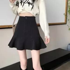 여성 치마바지 봄 여름 플레어 물결라인 미니스커트