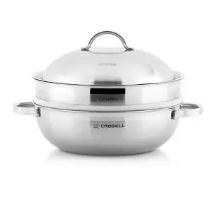 [제이큐]혜명몰 크로벨 통3중 파티웍 찜솥 30cm 찜통냄비 찜통 찌개냄비 빨래
