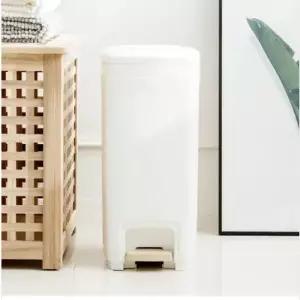 거실 BLANC 페달 휴지통 20L 사각