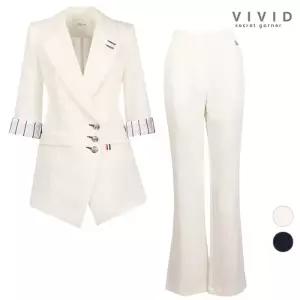 비비드시크릿가너 VIVID SET 여성 잇츠 여름정장자켓+부츠컷팬츠 세트