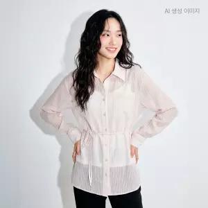 로엠 스트랩 디테일 셔츠 RMYWG25NT1