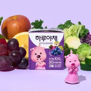 [내일도착]하루야채 유기농 포도비트 140mlx24