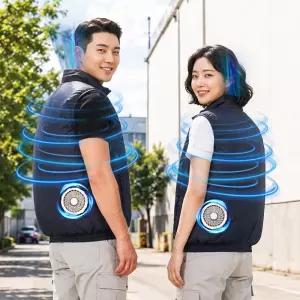 세인트비 고급원단 선풍기조끼 아이스 여름 쿨링 쿨조끼 보조배터리 포함