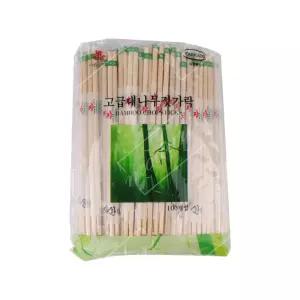 고급 대나무 젓가락 100PCS 일회용 위생 용품 일회용 젓가락 대나무 위생용품 야외용 수저 캠핑용품