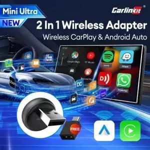 미니 울트라 3 칼린킷 무선 안드로이드 오토 카플레이 어댑터 2.4GHz 5GHz WiFi BLE 자동 연결 OTA